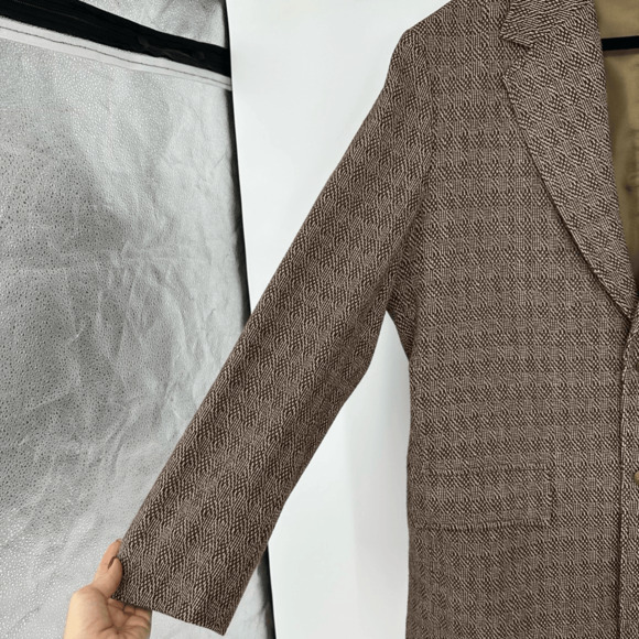 Vintage Pendleton Mens Sport Coat 46R Wool Brown Preppy Old Money Classic - Picture 10 of 14